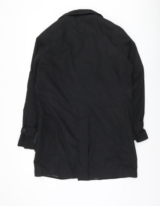 Mens UK Size 36 Esprit Black Overcoat