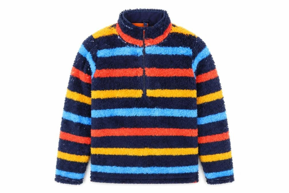 Front view of Mountain Warehouse boys’ multicoloured fleece 9-10 years