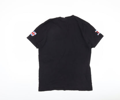 Top Racers Men's Black Logo T-Shirt M