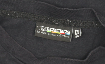 Top Racers Men's Black Logo T-Shirt M