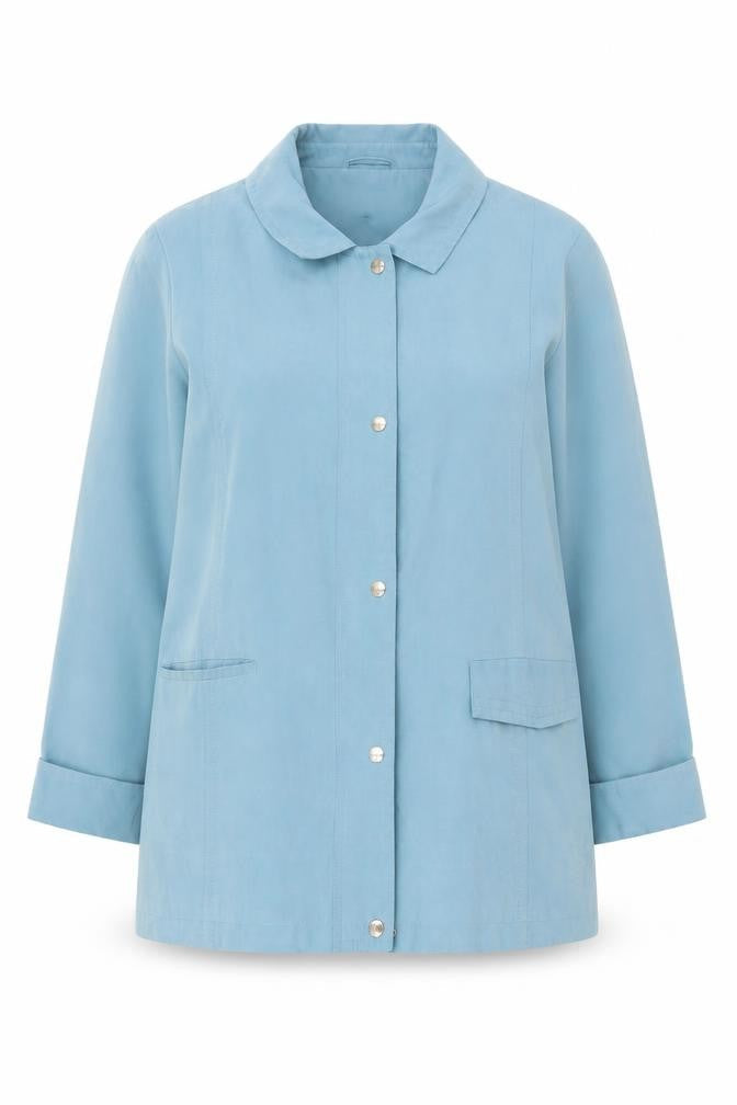 Womens UK Size 14 EWM Blue Overcoat