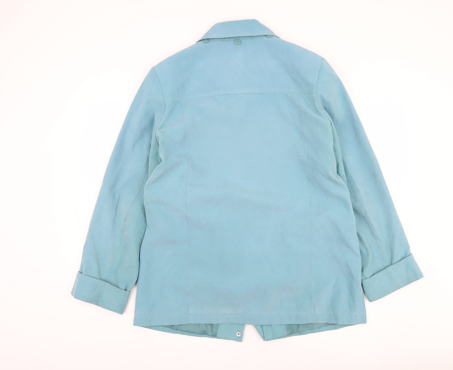 Womens UK Size 14 EWM Blue Overcoat