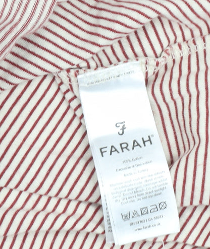 Mens UK Size S Farah Red  T-Shirt