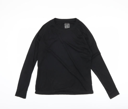 Mountain Warehouse Women's Black Long Sleeve Top - Size 16