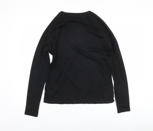 Mountain Warehouse Women's Black Long Sleeve Top - Size 16