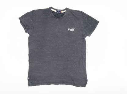 Superdry Men's Grey Short Sleeve T-Shirt - Medium