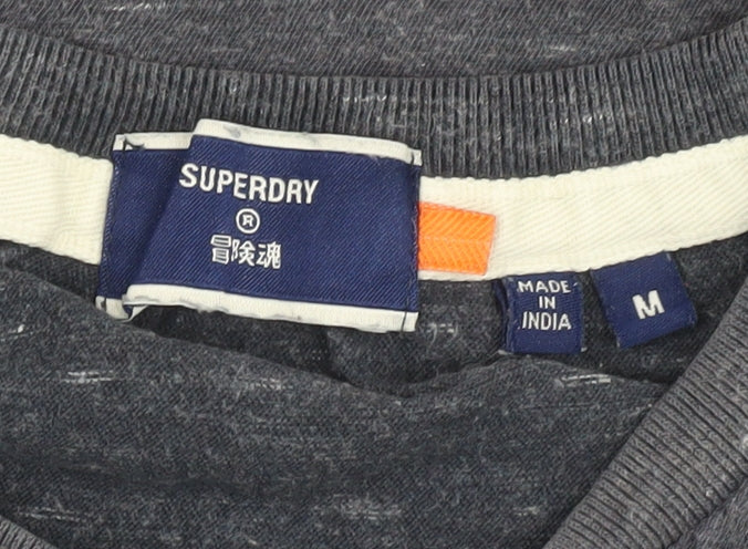 Superdry Men's Grey Short Sleeve T-Shirt - Medium