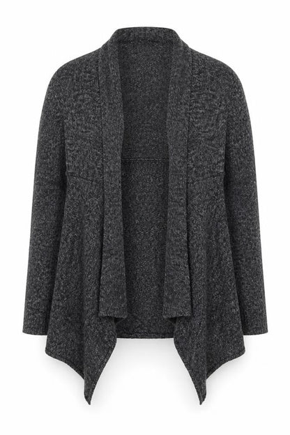 Fat Face Women's Grey Open Front Cardigan Size 18 Acrylic Knit
