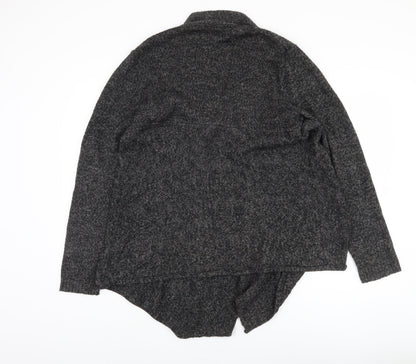 Fat Face Women's Grey Open Front Cardigan Size 18 Acrylic Knit