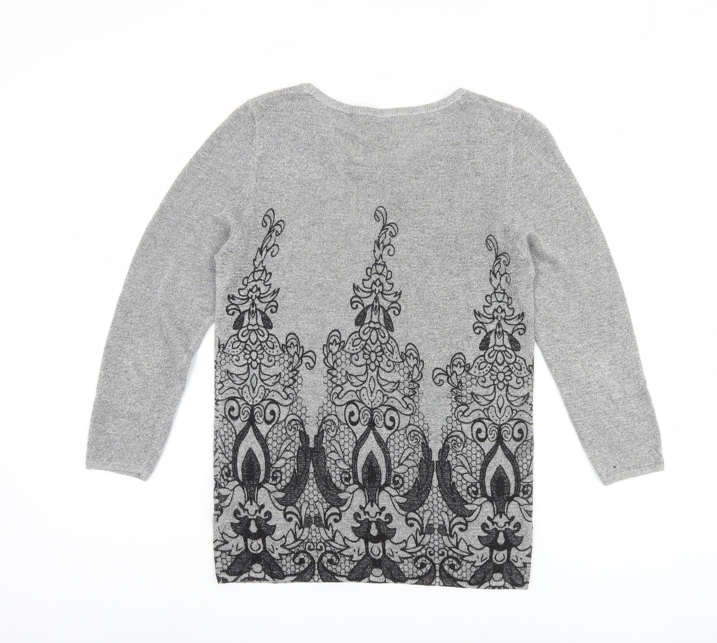 Womens UK Size 10 Monsoon Grey Pullover Jumper