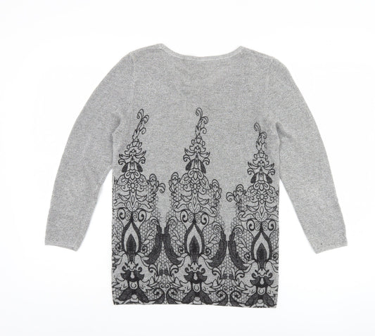 Womens UK Size 10 Monsoon Grey Pullover Jumper