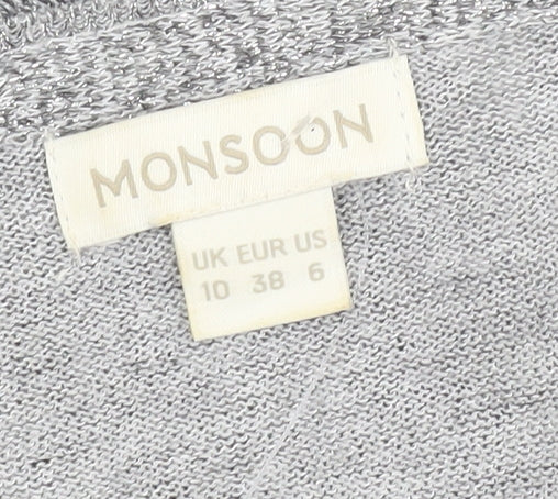 Womens UK Size 10 Monsoon Grey Pullover Jumper