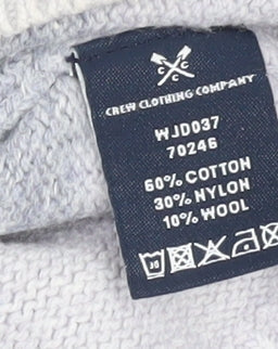 Womens UK Size 12 Crew Clothing Company Grey Pullover Jumper