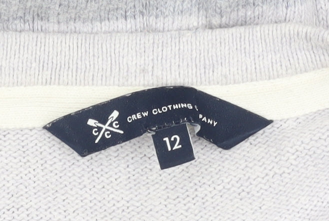 Womens UK Size 12 Crew Clothing Company Grey Pullover Jumper