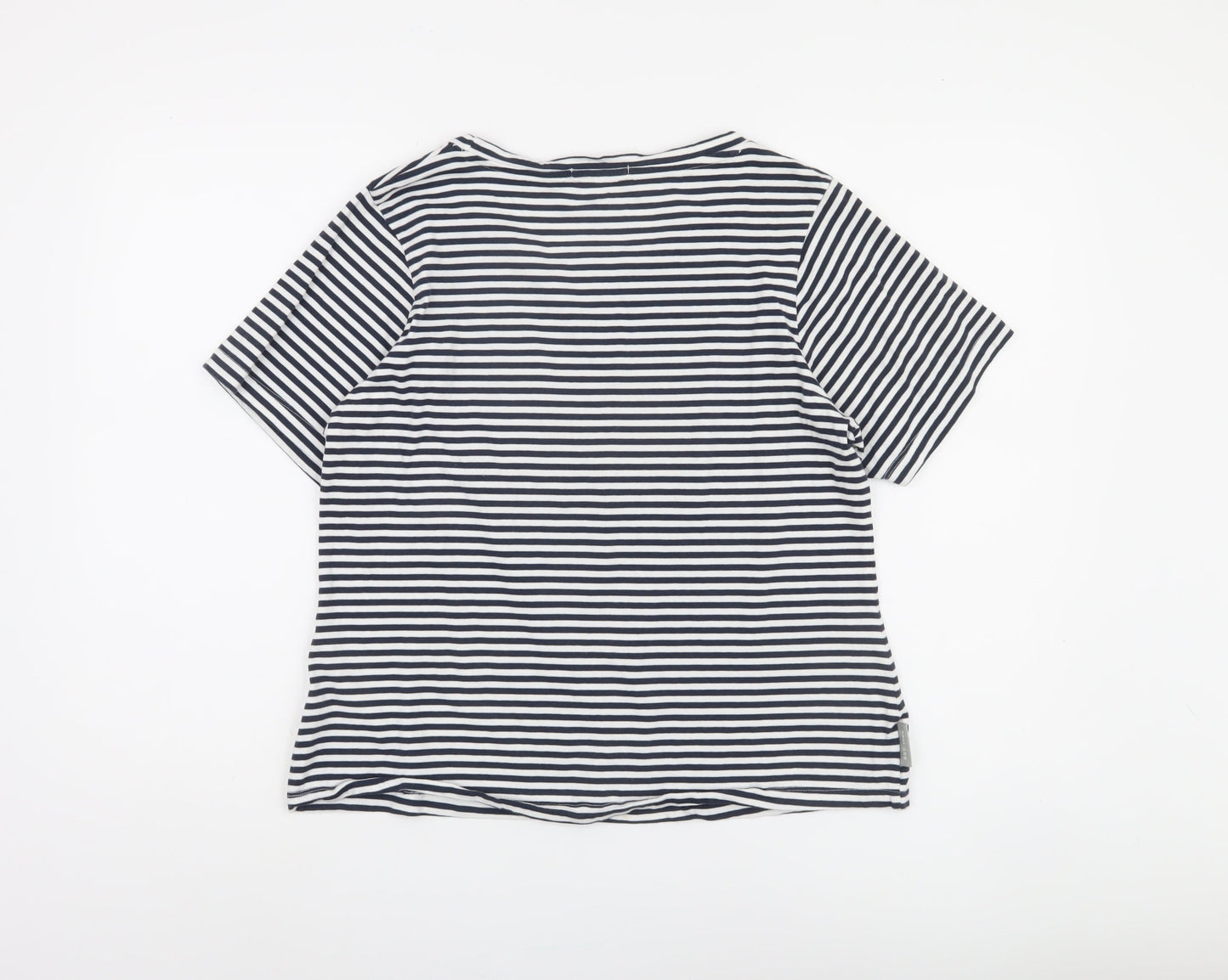 Peter Storm Women's Blue Stripe T-Shirt Size 16