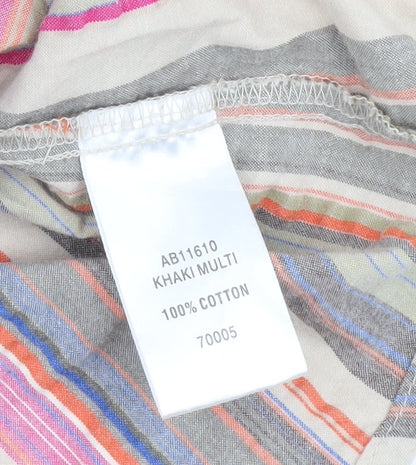 Cotton Traders Women’s Multicoloured Striped Blouse Size 14