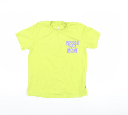 Converse Boys Green T-Shirt Size S Casual Crew Neck