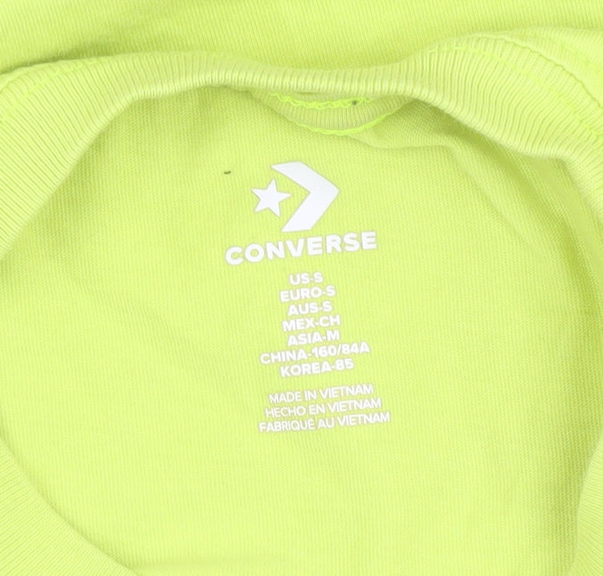 Converse Boys Green T-Shirt Size S Casual Crew Neck
