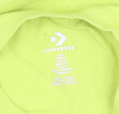Converse Boys Green T-Shirt Size S Casual Crew Neck