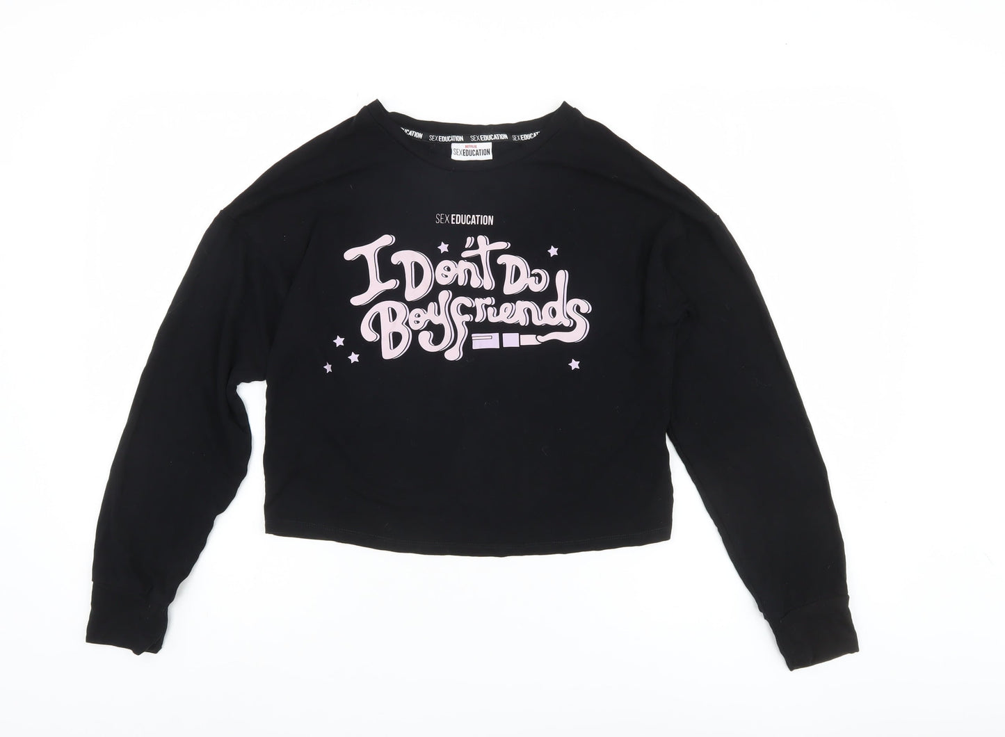 Sex Education Women's Black Long Sleeve Graphic Top XS