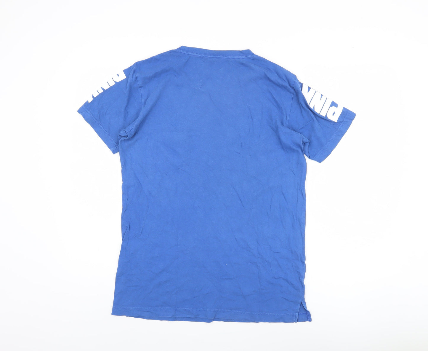 Womens UK Size XS Victoria's Secret Blue Basic T-Shirt