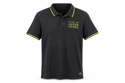 CORE by Jack & Jones Men's Black Polo Shirt L