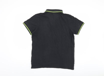 Core by Jack & Jones Men's Black Polo Shirt L