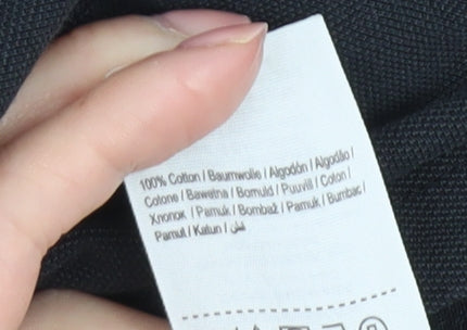 Core by Jack & Jones Men's Black Polo Shirt L