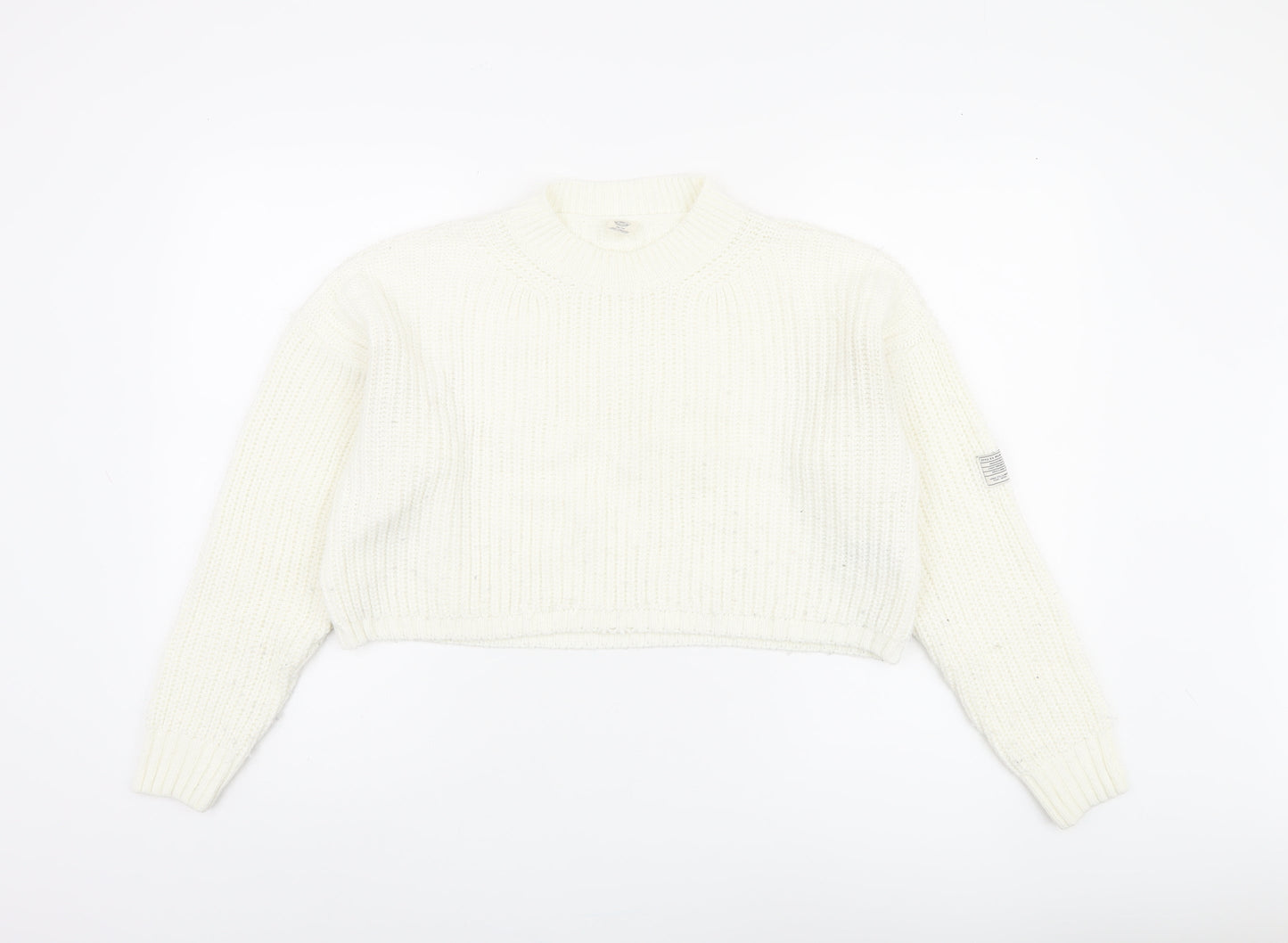 Womens UK Size XS Urban Outfitters White Pullover Jumper