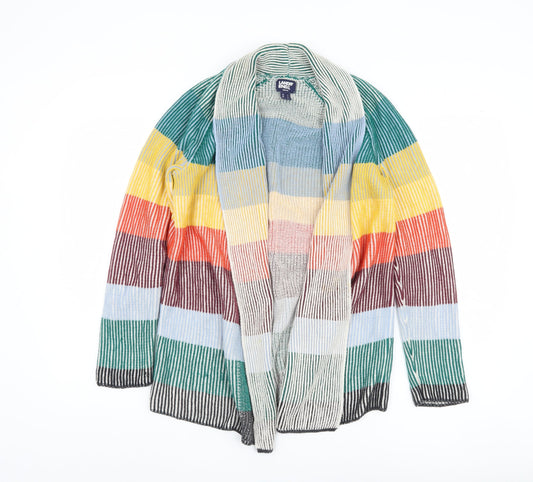Lands' End Women's Multicoloured Open Front Cardigan S