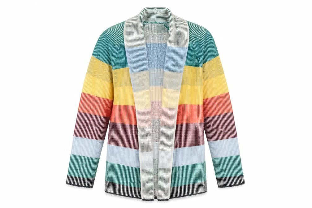 Womens UK Size S Lands' End Multicoloured Cardigan Jumper