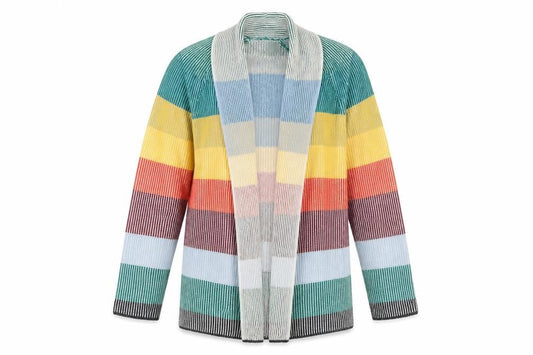Womens UK Size S Lands' End Multicoloured Cardigan Jumper