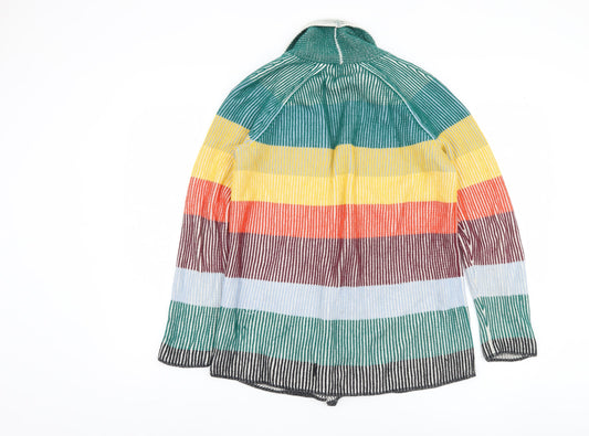 Lands' End Women's Multicoloured Open Front Cardigan S