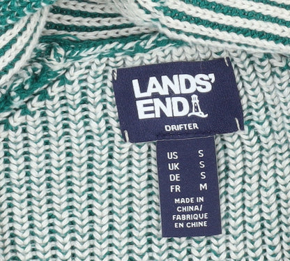 Womens UK Size S Lands' End Multicoloured Cardigan Jumper