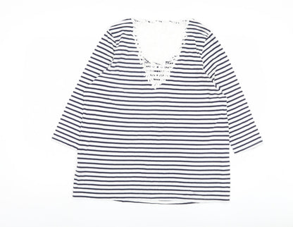 Womens UK Size 18 Marks and Spencer Multicoloured Basic Blouse
