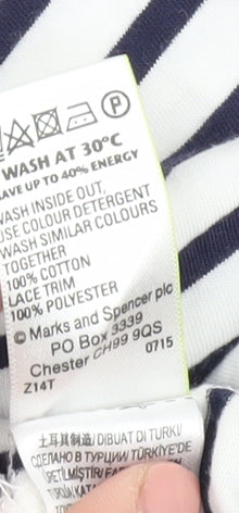 Womens UK Size 18 Marks and Spencer Multicoloured Basic Blouse