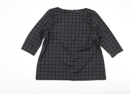 Womens UK Size 20 Marks and Spencer Brown  Blouse