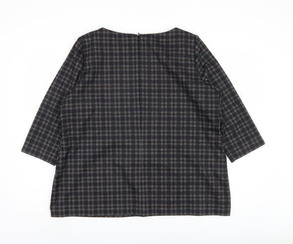 Womens UK Size 20 Marks and Spencer Brown  Blouse