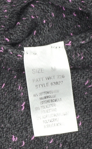 Womens UK Size M Planet Grey Pullover Jumper