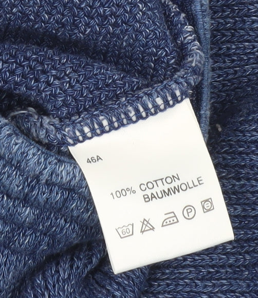 RON Indigo Blue Midi Knitted Skirt - Size S