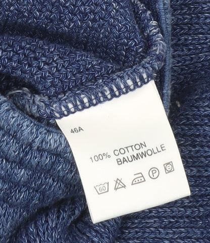 RON Indigo Blue Midi Knitted Skirt - Size S