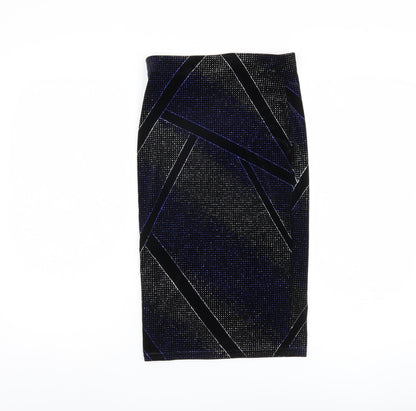 Jane Norman Women's Black Geometric Pencil Skirt, Size 8