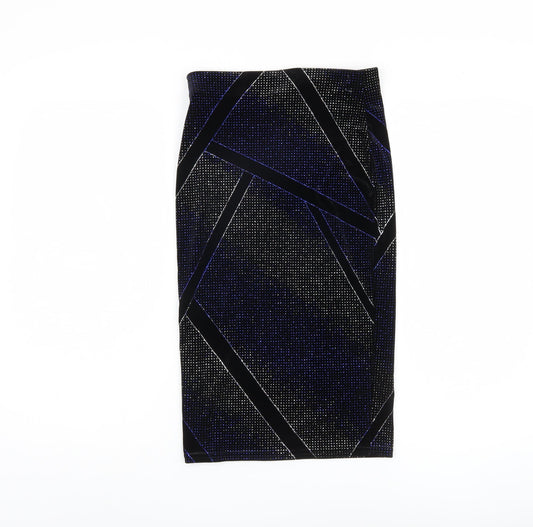 Jane Norman Women's Black Geometric Pencil Skirt, Size 8