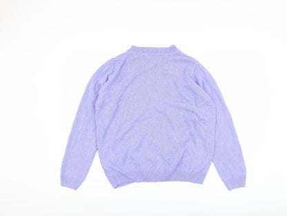 Honor Millburn Women's Purple Cable-Knit Jumper L