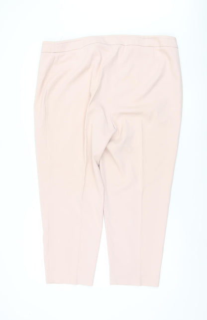 Womens UK Size 20 Marks and Spencer Regular Fit  Pink Trousers