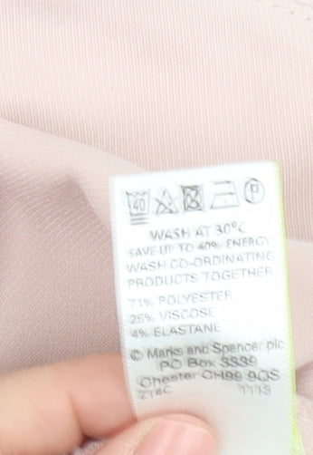 Womens UK Size 20 Marks and Spencer Regular Fit  Pink Trousers