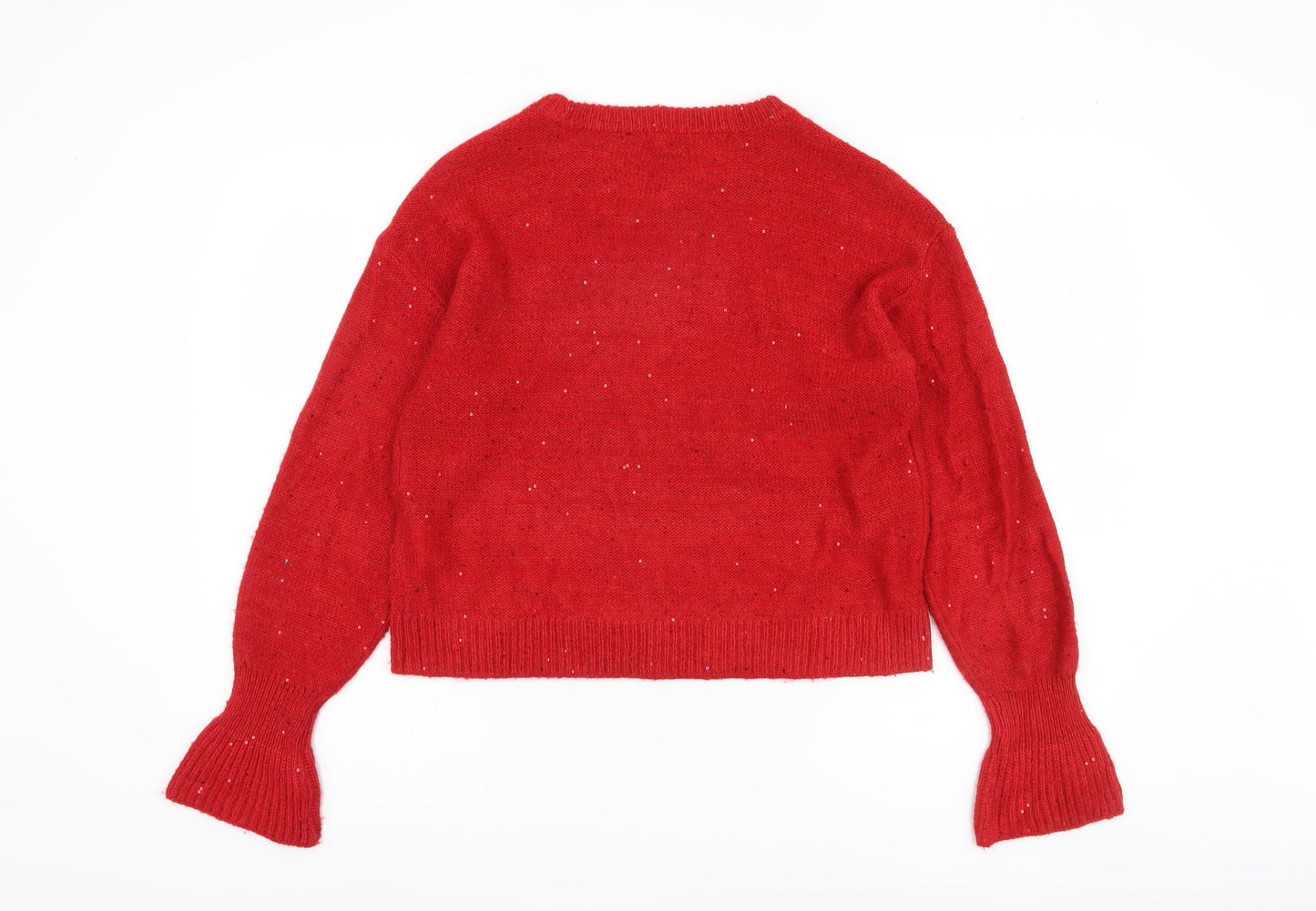 Womens UK Size S DKNY Red Pullover Jumper