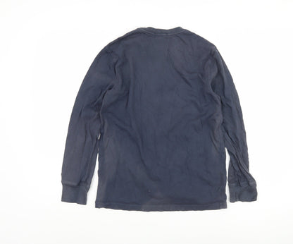 Polo Ralph Lauren Boys Blue Long Sleeve Shirt, Size M, Cotton