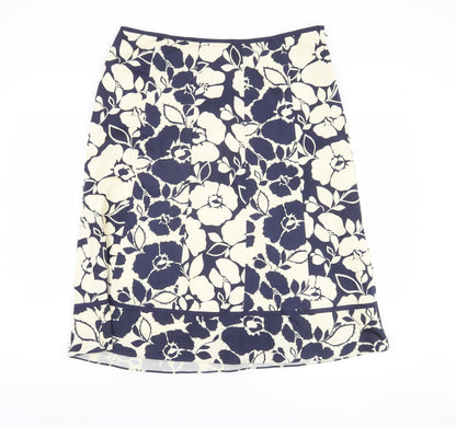 Marks and Spencer Women's A-Line Silk Skirt, Size 14