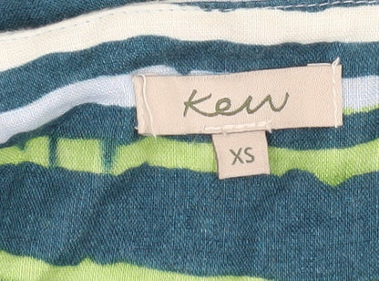 Womens UK Size XS KEW Multicoloured Tunic Blouse